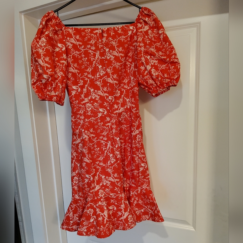Sachin & Babi Catherine Puff Sleeve Faux Wrap Mini Dress - Picture 15 of 16